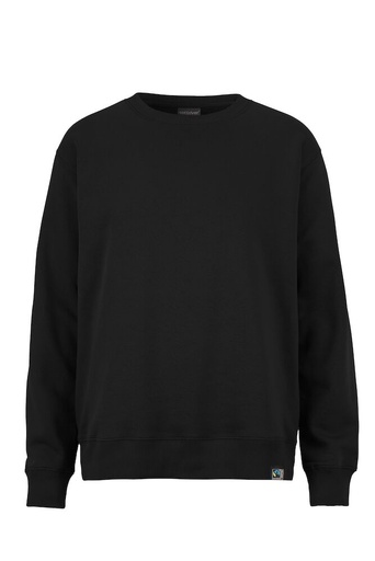 [141203-990-9] KEY CREW NECK (GOTS) (BLACK, 3XL)