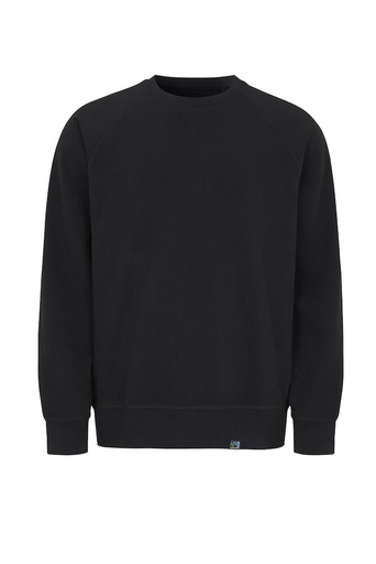 [141504-990-9] F. TERRY CREW NECK MAN (BLACK, 3XL)