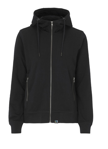 [141509-990-6] F. TERRY FZ HOOD WOMAN (BLACK, L)