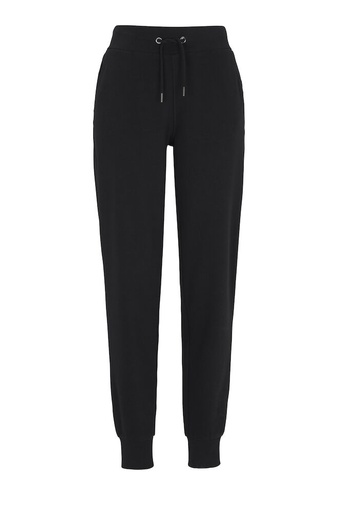 [141513-990-6] F. TERRY PANTS LADY (GOTS) (BLACK, L)