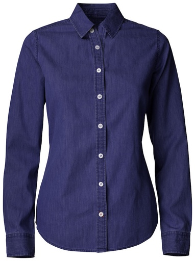 [352405-558-6] ELLENSBURG DENIM SHIRT WOMAN (DARK INDIGO, L)