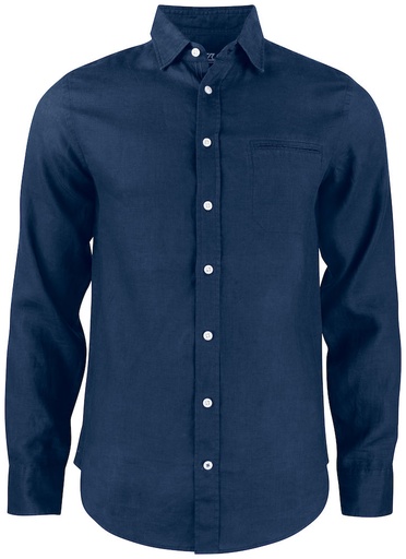 [352408-580-9] SUMMERLAND LINEN SHIRT DENIM (DARK NAVY, 3XL)