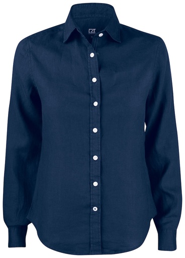 [352409-580-6] SUMMERLAND LINEN SHIRT WOMAN (DARK NAVY, L)