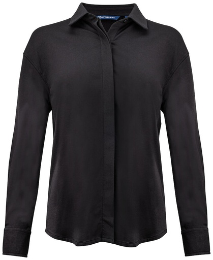 [352413-99-6] HEDLEY STRETCH SHIRT WOMAN (BLACK, L)