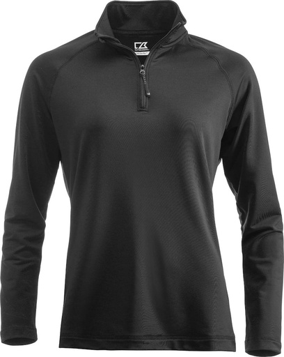 [358401-99-6] COOS BAY HALF ZIP WOMAN (BLACK, L)