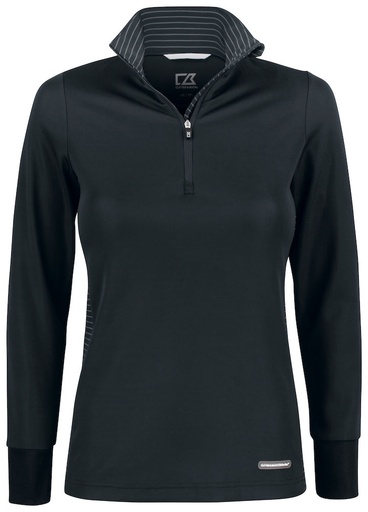 [358417-99-6] TRAVERSE HALF ZIP WOMAN (BLACK, L)