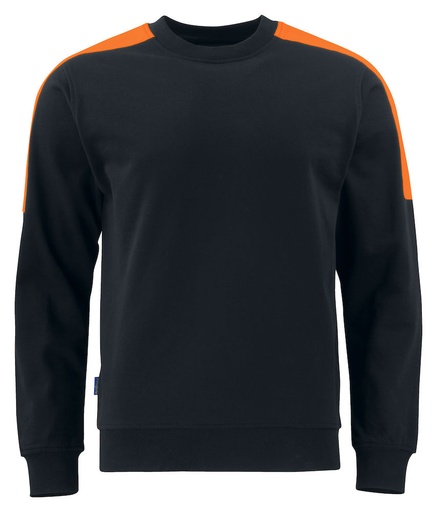 [642125-9917-9] 2125 SWEATSHIRT (BLACK/ORANGE, 3XL)