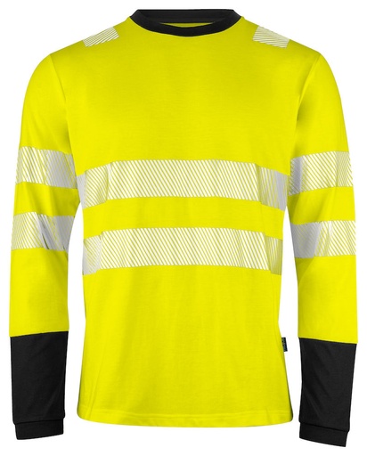[646014-11-9] 6014 T-SHIRT L/S CL. 3/2 (YELLOW/BLACK - 11, 3XL)