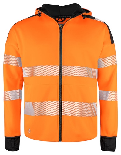 [646110-1799-9] 6110 HOOD JACKET EN ISO 20471  CL. 3/2 (ORANGE - 1799, 3XL)