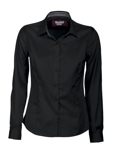 [2902003-904-9] SHIRT RED BOW 20 LADIES (BLACK/RED, 3XL)
