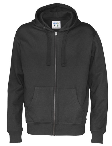 [141010-990-9] FULL ZIP HOOD (BLACK, 3XL)