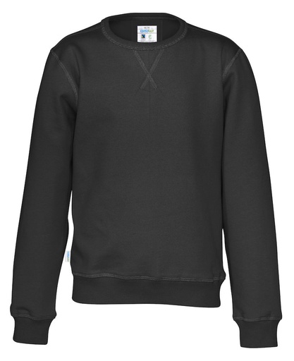 [141015-990-120] CREW NECK KID (BLACK, 110/120 cm)