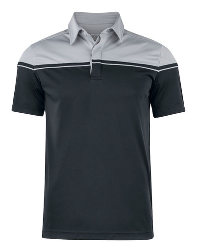 [354428-9993-9] SEABECK POLO (BLACK/LIGHT GREY, 3XL)