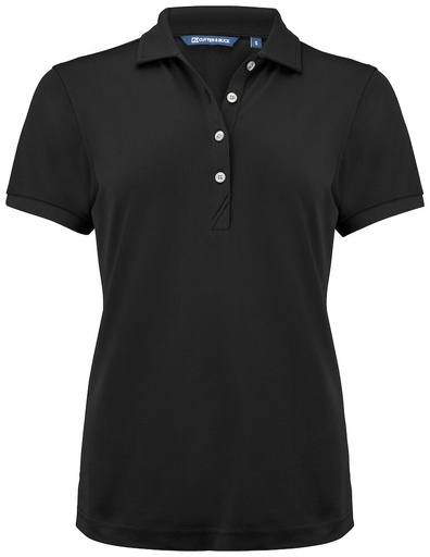 [354435-99-6] VIRTUE ECO POLO SOLID WOMAN (BLACK, L)