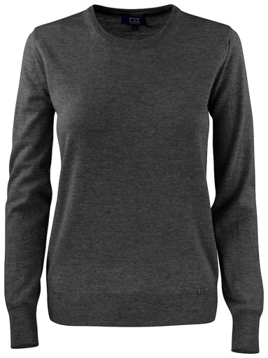[355407-955-6] KENNEWICK CREWNECK WOMAN (ANTHRACITE MELANGE, L)