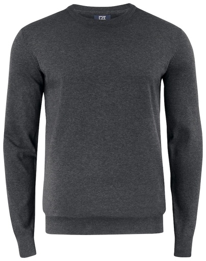 [355416-955-9] OAKVILLE CREWNECK (ANTHRACITE MELANGE, 3XL)
