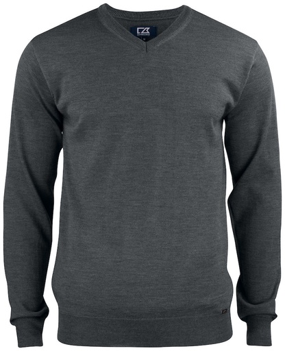[355430-955-9] EVERETT V-NECK (ANTHRACITE MELANGE, 3XL)