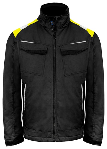[645428-9910-9] 5428 JACKET PADDED (BLACK/YELLOW 9910, 3XL)