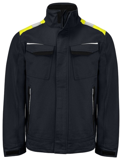 [645437-9910-9] 5437 JACKET COTTON (BLACK/YELLOW 9910, 3XL)