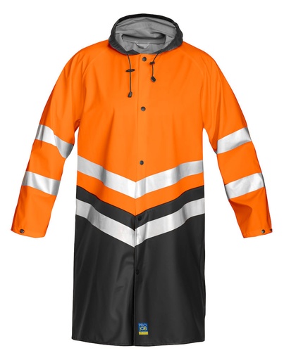 [646403-1799-9] 6403 RAIN JACKET HV CLASS 3 (ORANGE - 1799, 3XL)