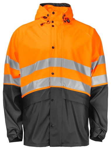 [646431-1799-9] 6431 RAINJACKET SHORT EN ISO 20471 (ORANGE - 1799, 3XL)