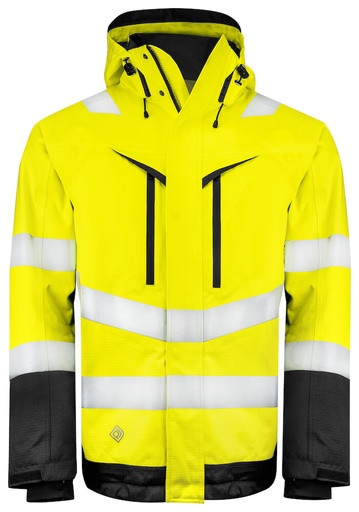 [646453-11-9] 6453 FUNCTIONAL JACKET EN ISO 20471 CLASS 3 (YELLOW/BLACK - 11, 3XL)