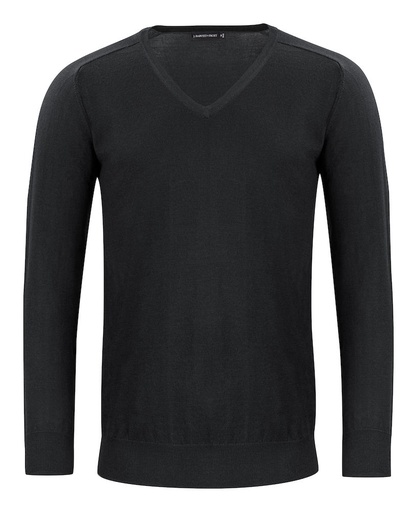 [2930101-900-9] MERINO V-NECK (BLACK, 3XL)