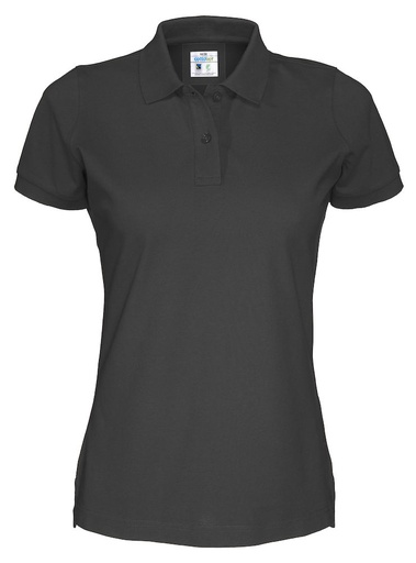 [141005-990-9] PIQUE POLO LADY (BLACK, 3XL)