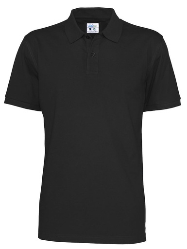 [141006-990-9] PIQUE POLO (BLACK, 3XL)